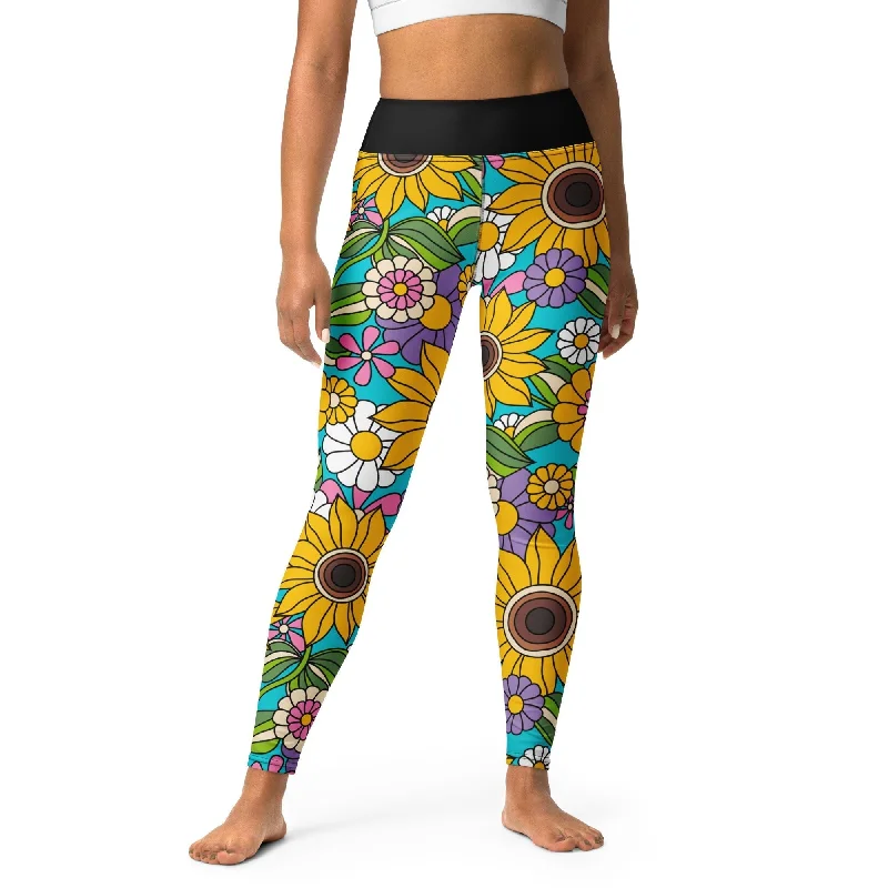 Act Fast SUNDANCE turquoise -2- Yoga Leggings