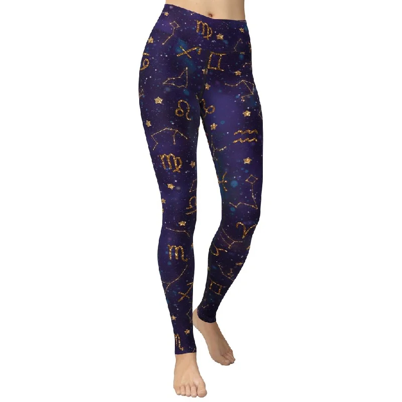 Your Weekend, Your Savings Zodiac Signs Yoga Leggings